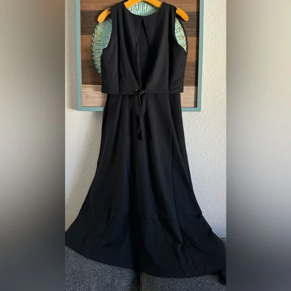 cuyana asymmetrical overlay dress Layla Olive Asymmetric-Neck Wrap Maxi Dress With Body Cut-Out And Ru – Club  L London